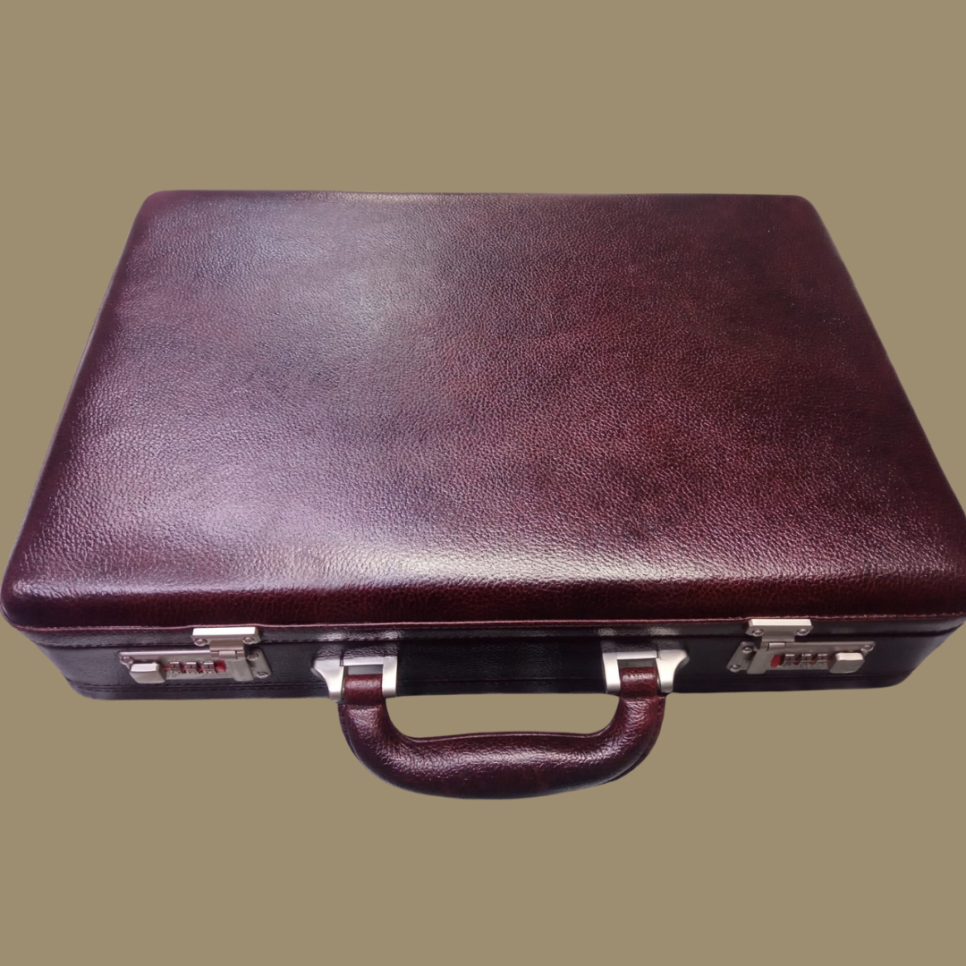 Executive Briefcase in Genuine Leather by 90 Feet - Main Image