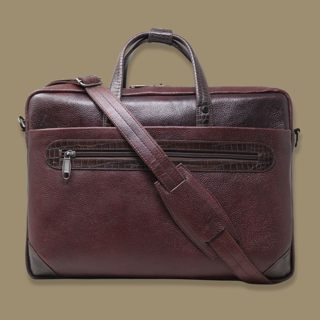Bhargav Genuine Leather Laptop Bag Hive – Dharavi Market